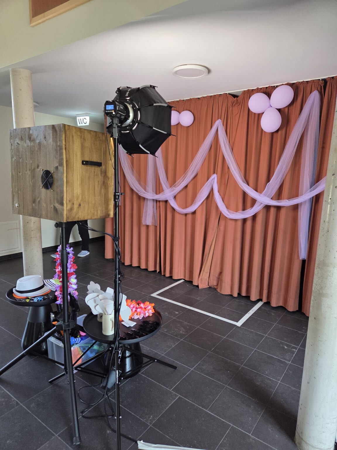 Fotobox — Rückansicht